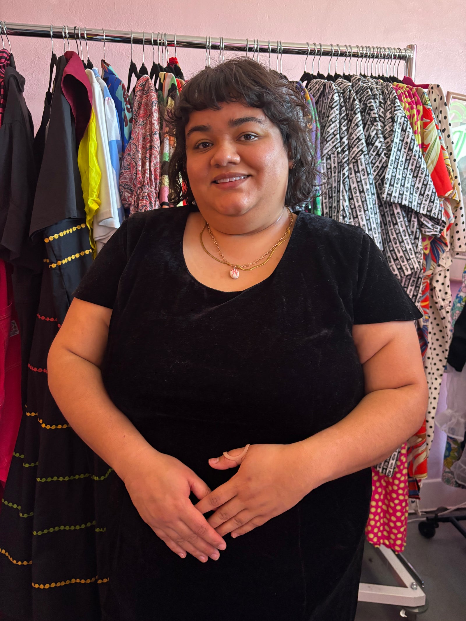 Black Velvet Vixen Dress - 22W