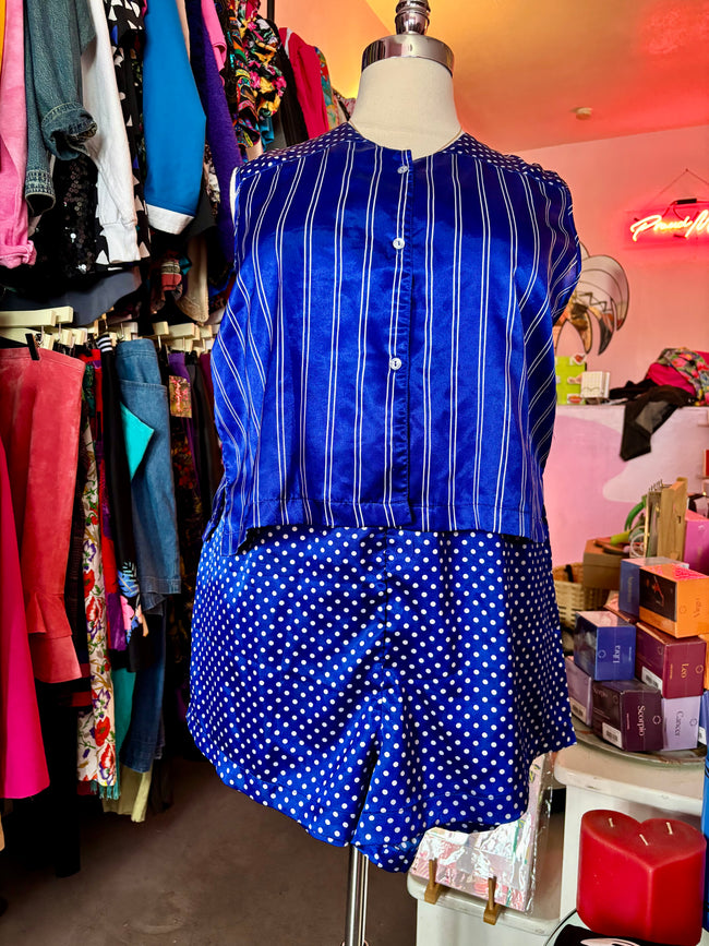 1990’s Poly Satin Short Set