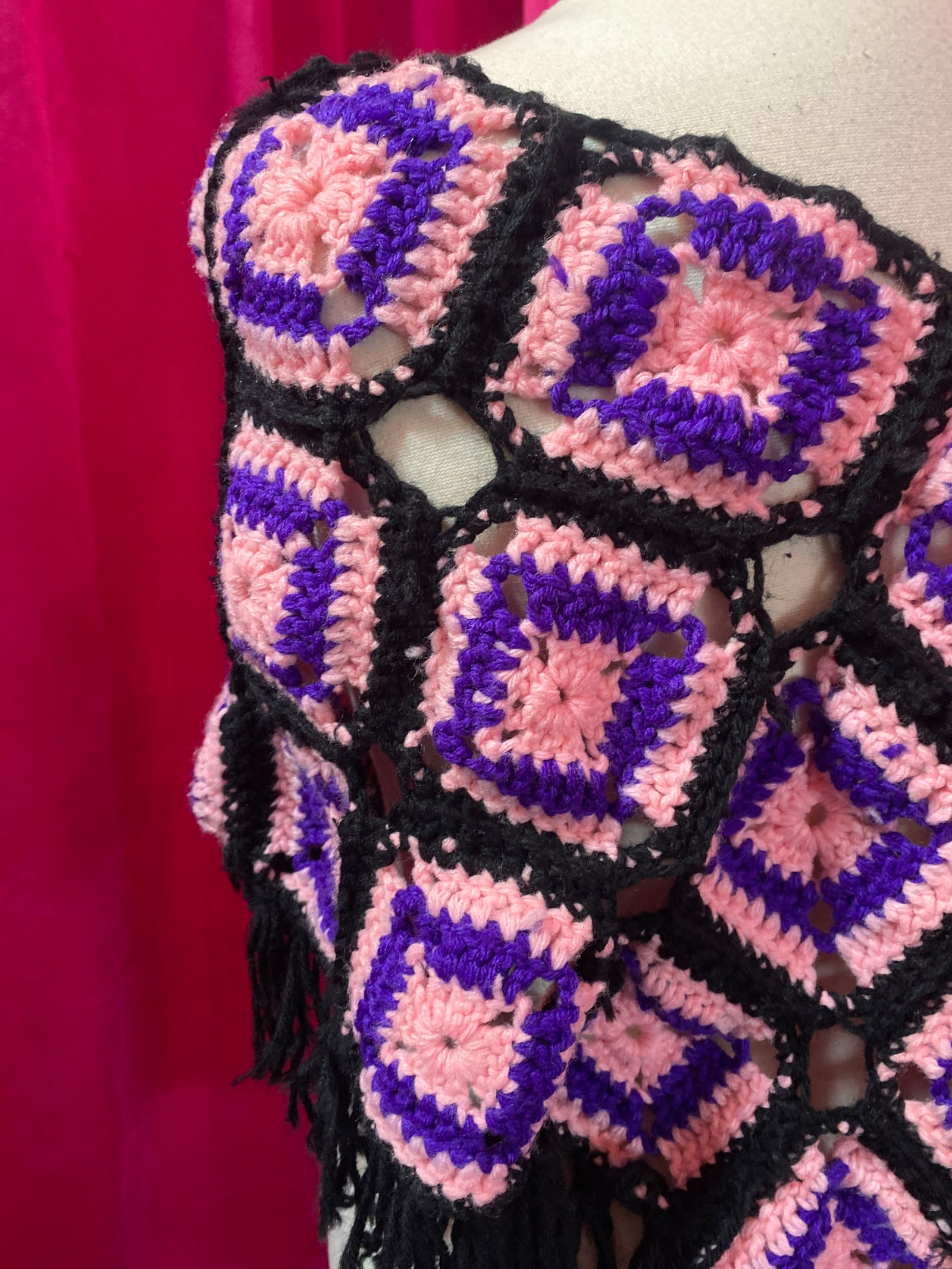 Granny Square Poncho