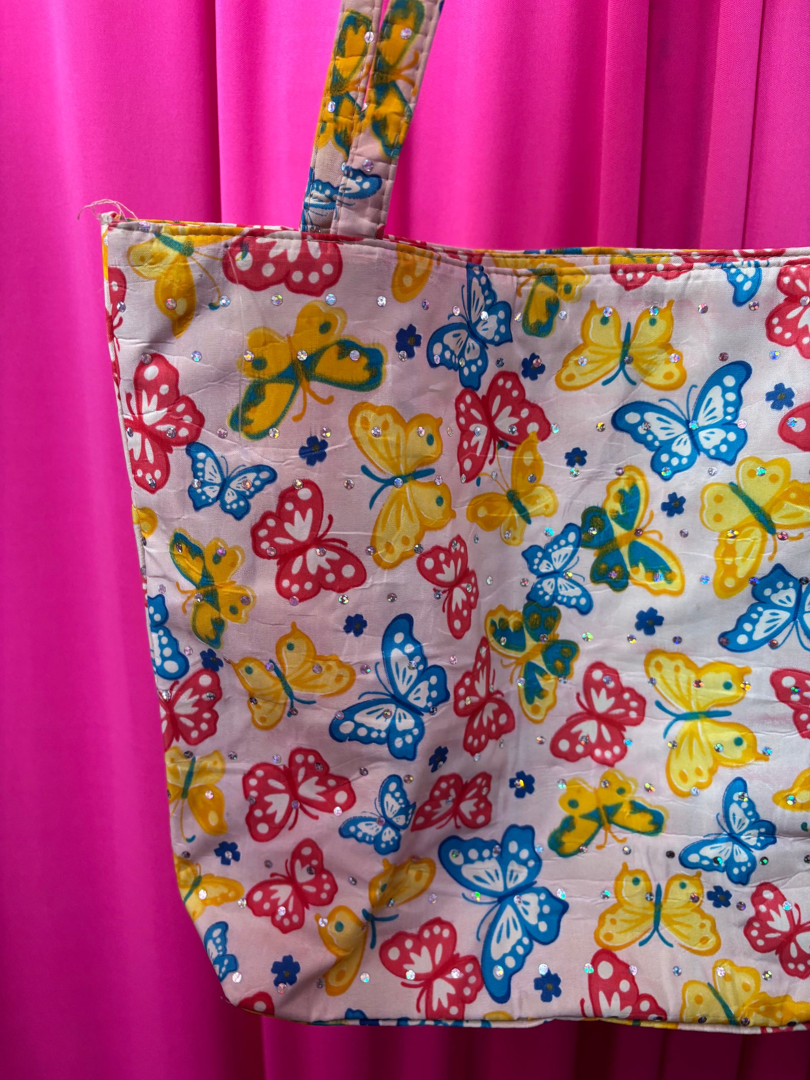 Y2K Nylon Butterfly Tote