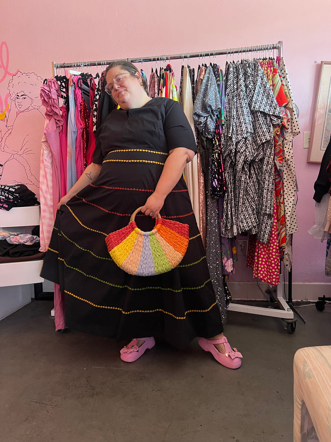 Eshakti Resort Maxi Dress Embroidered Details - Size 28 4X