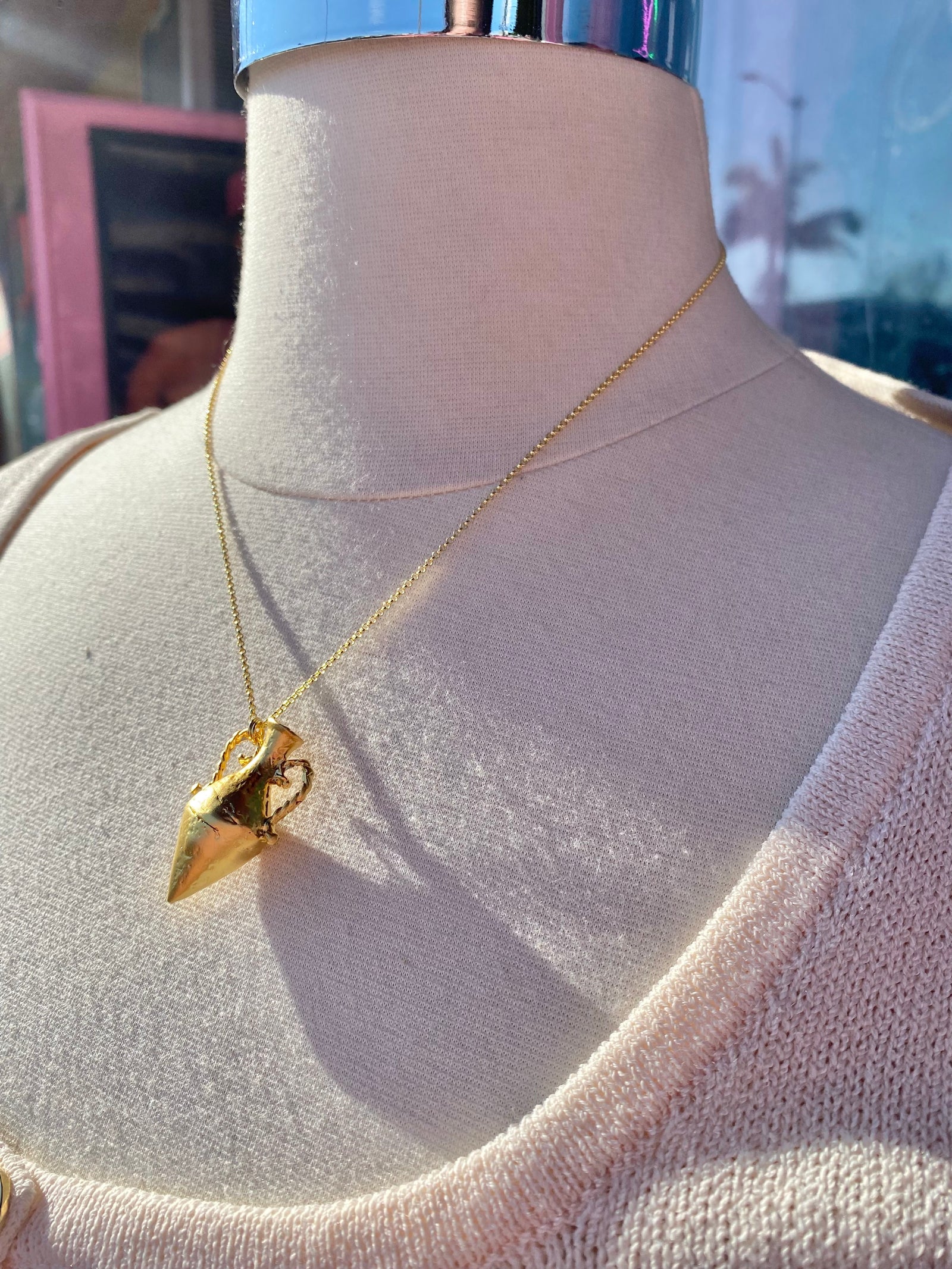 Gold Amphora Necklace