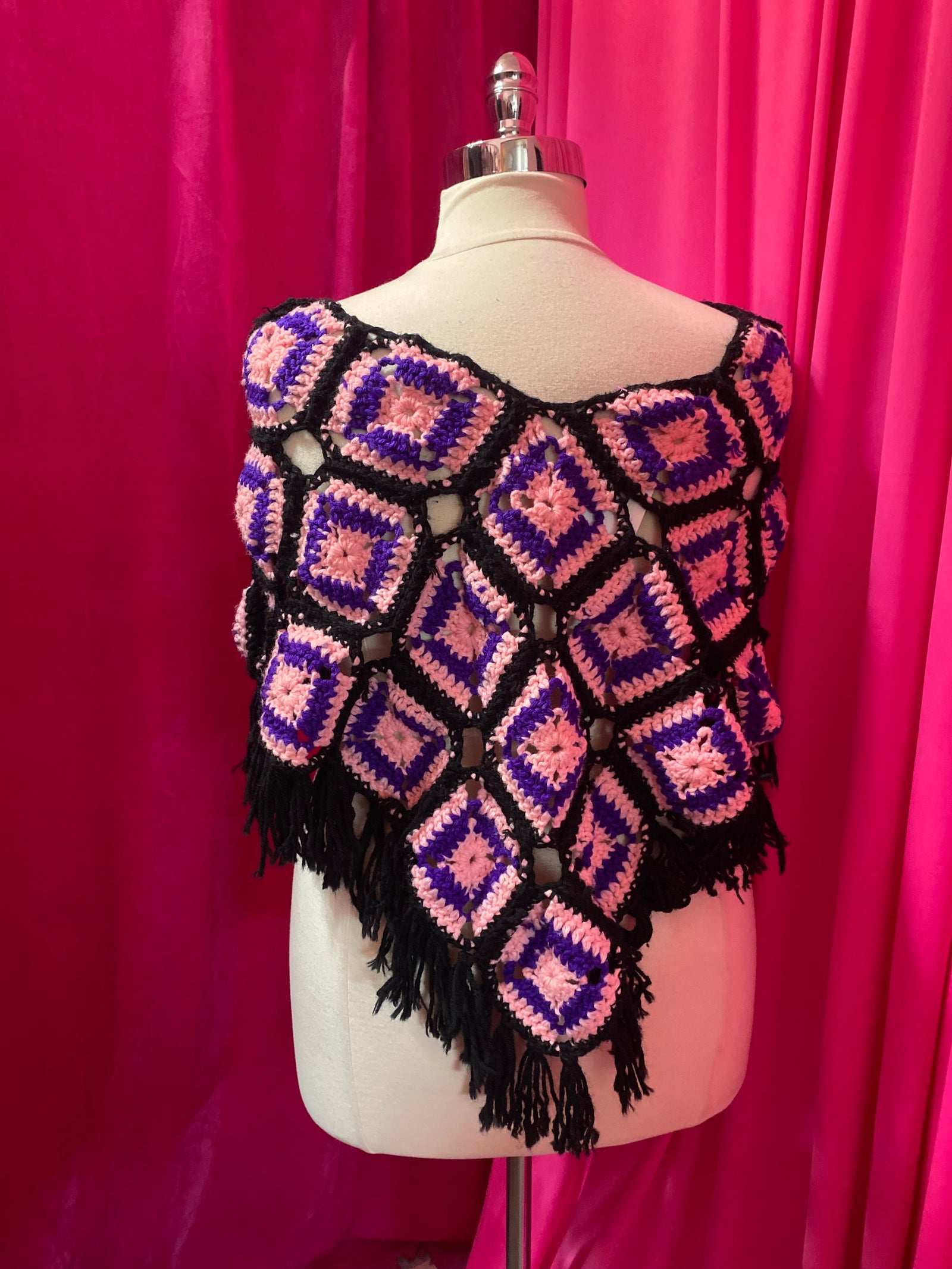 Granny Square Poncho