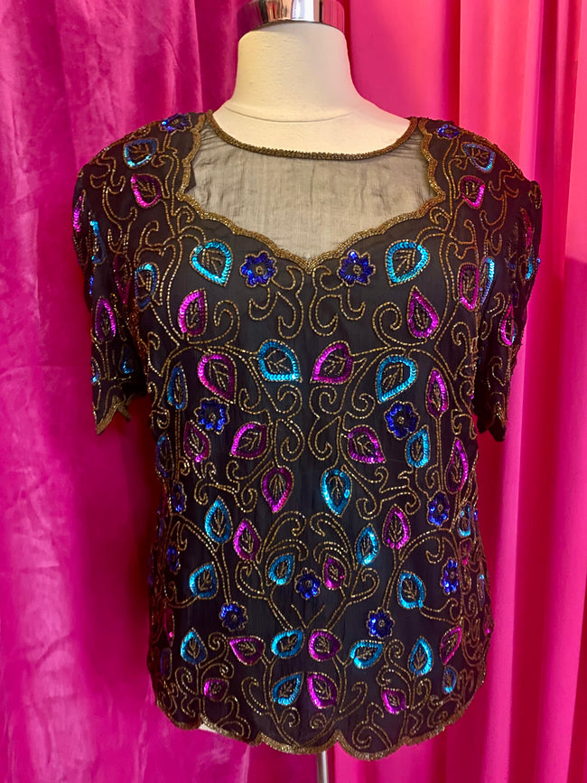 The Glitz Vintage Top - 3X