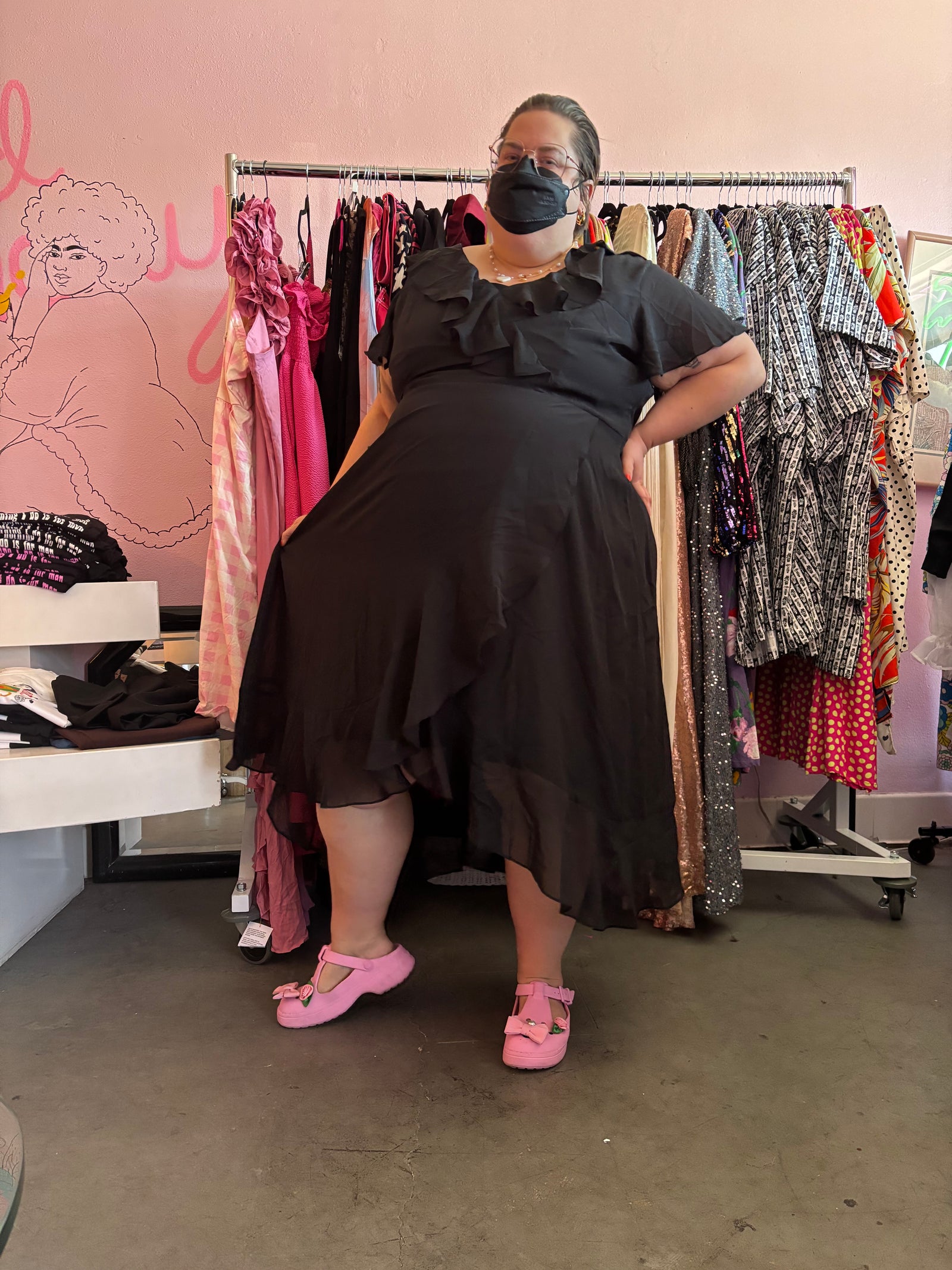 Avenue Y2K Ruffle Dress - Size 24/26 3X/4X