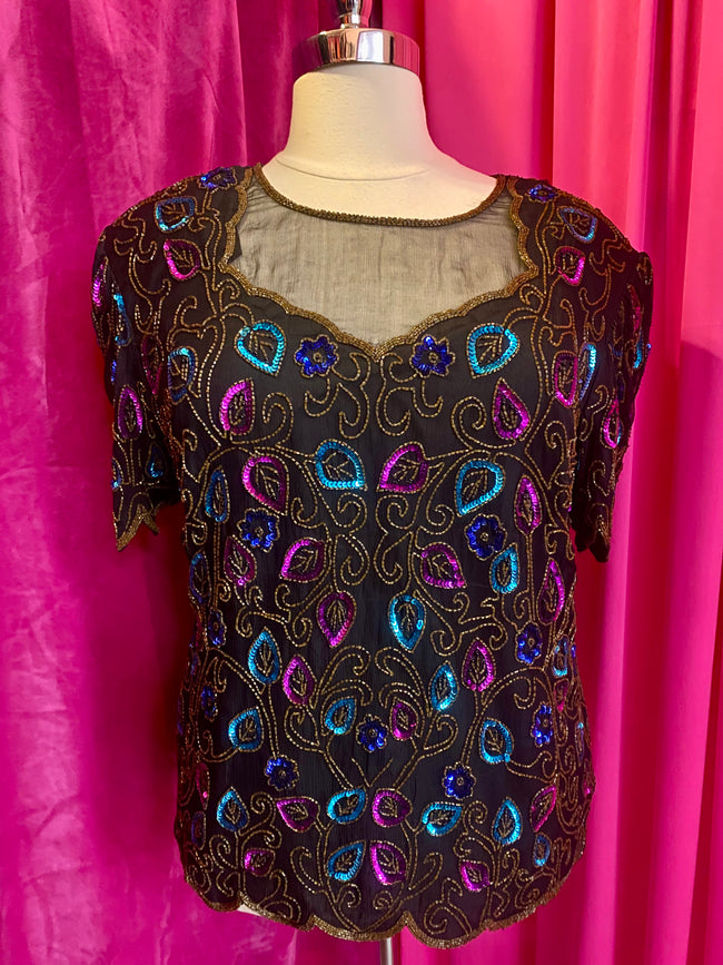 The Glitz Vintage Top - 3X
