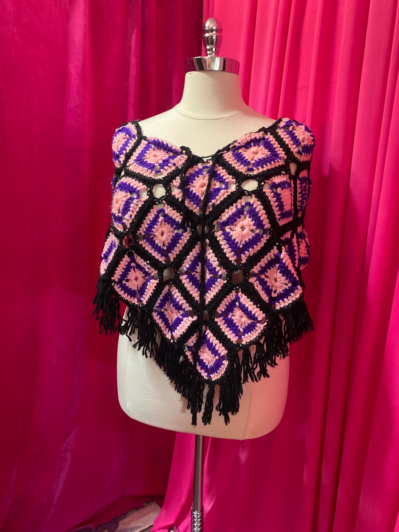 Granny Square Poncho