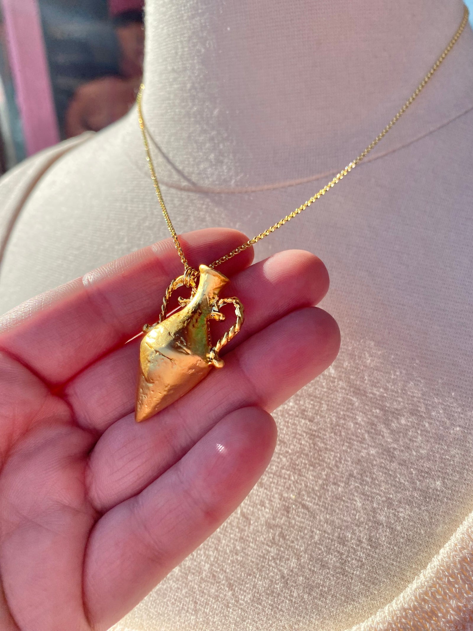 Gold Amphora Necklace