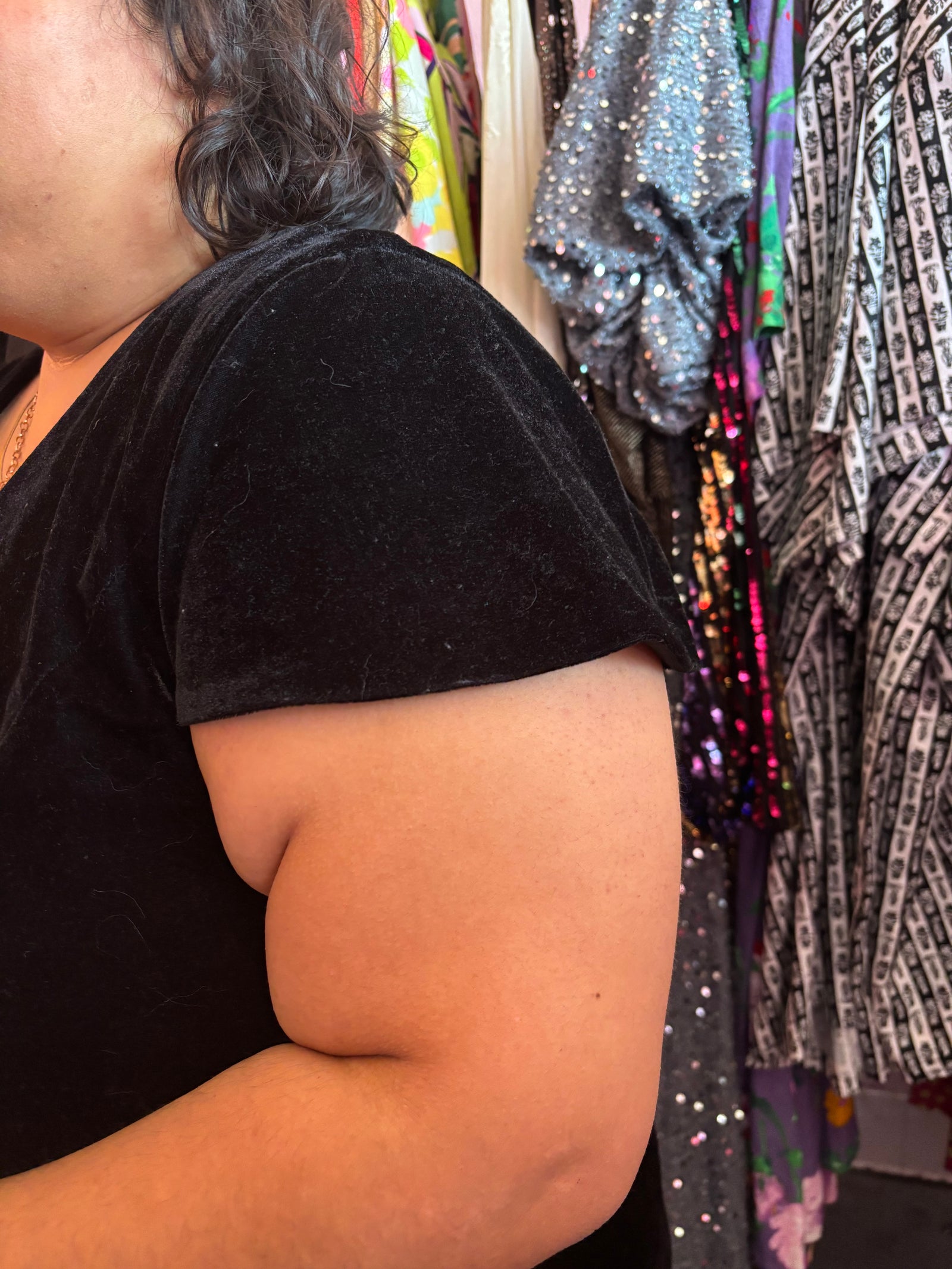 Black Velvet Vixen Dress - 22W