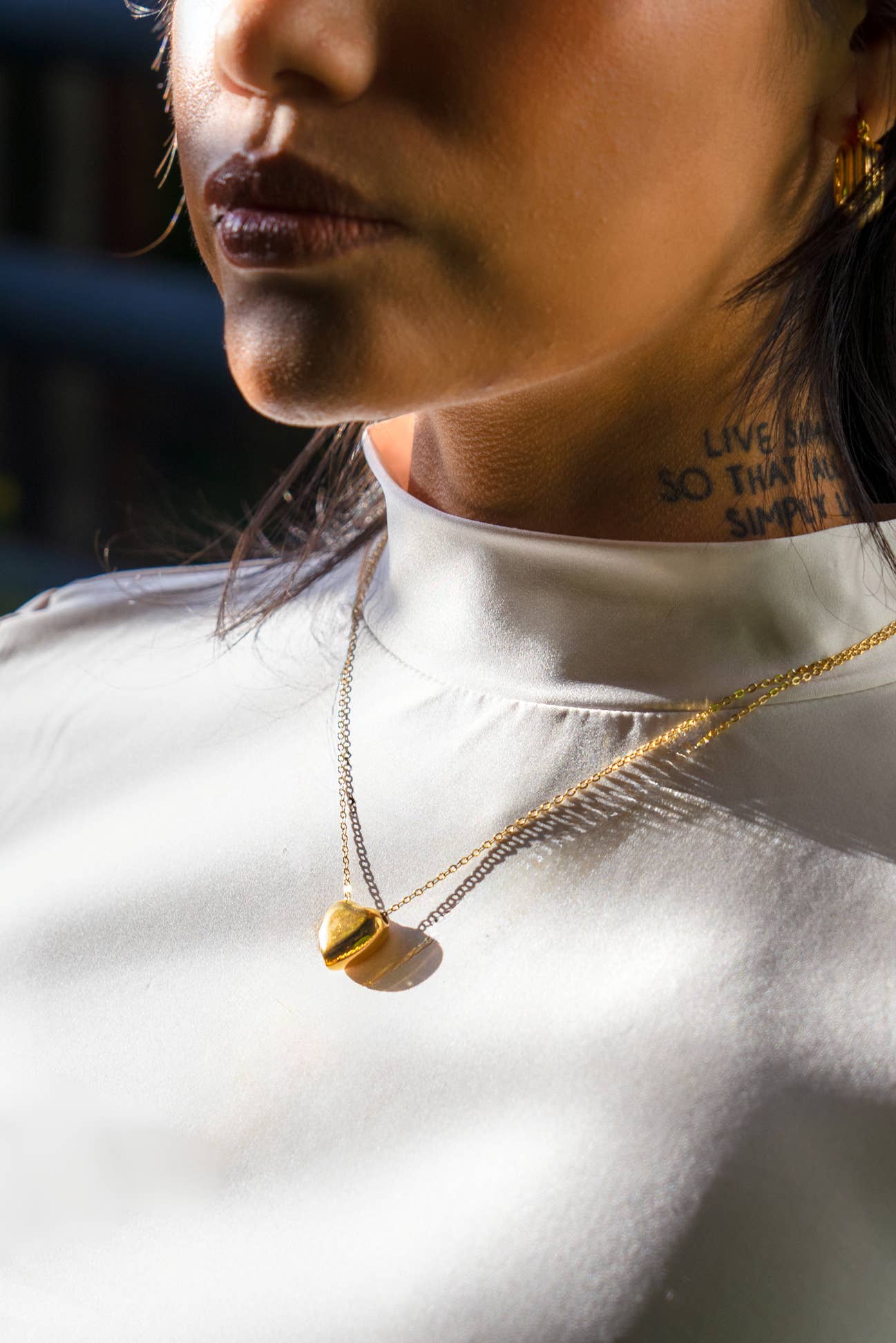 Can't Heartly Wait Mini Necklace - 18k Gold Plated