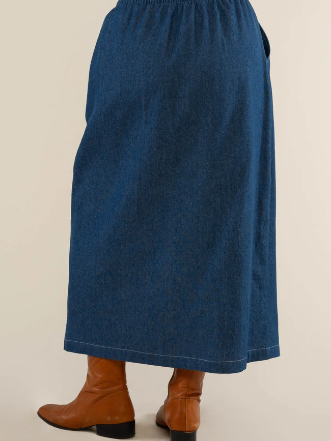 Laney Skirt in Medium Wash