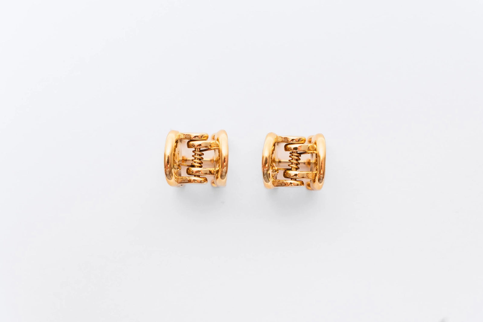 Mini Claw Clip Hoop Earrings - Available in Gold or Stainless Steel