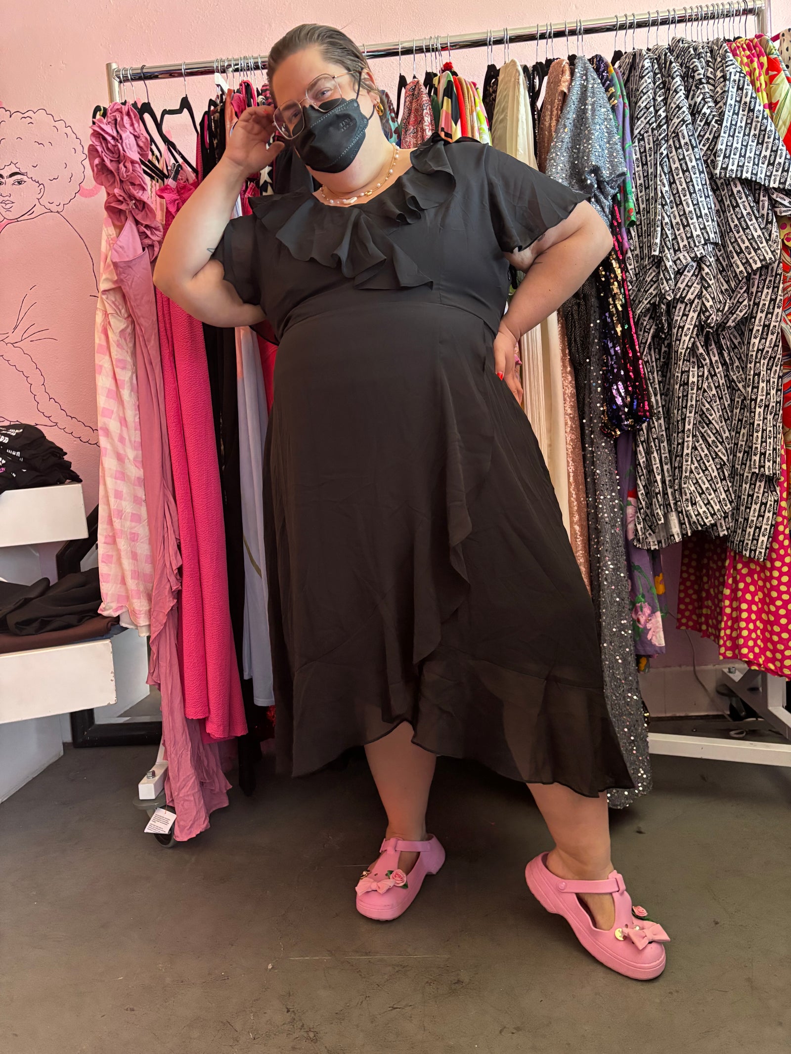 Avenue Y2K Ruffle Dress - Size 24/26 3X/4X