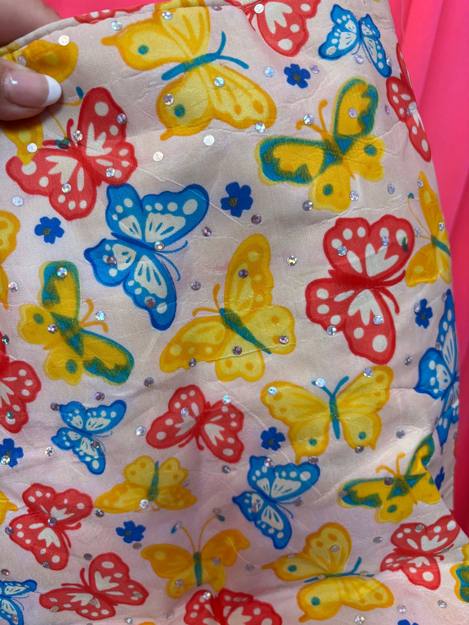 Y2K Nylon Butterfly Tote