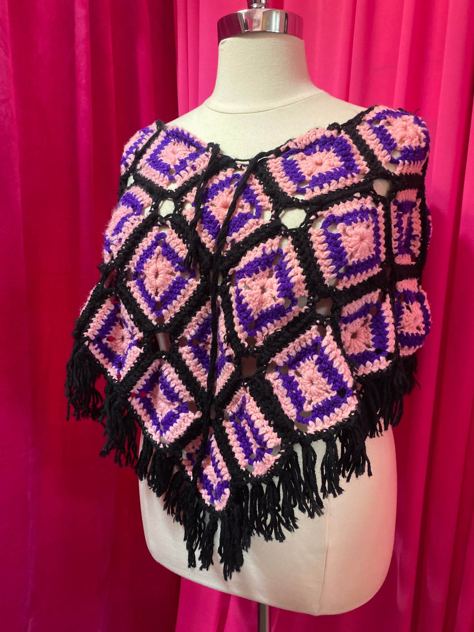 Granny Square Poncho