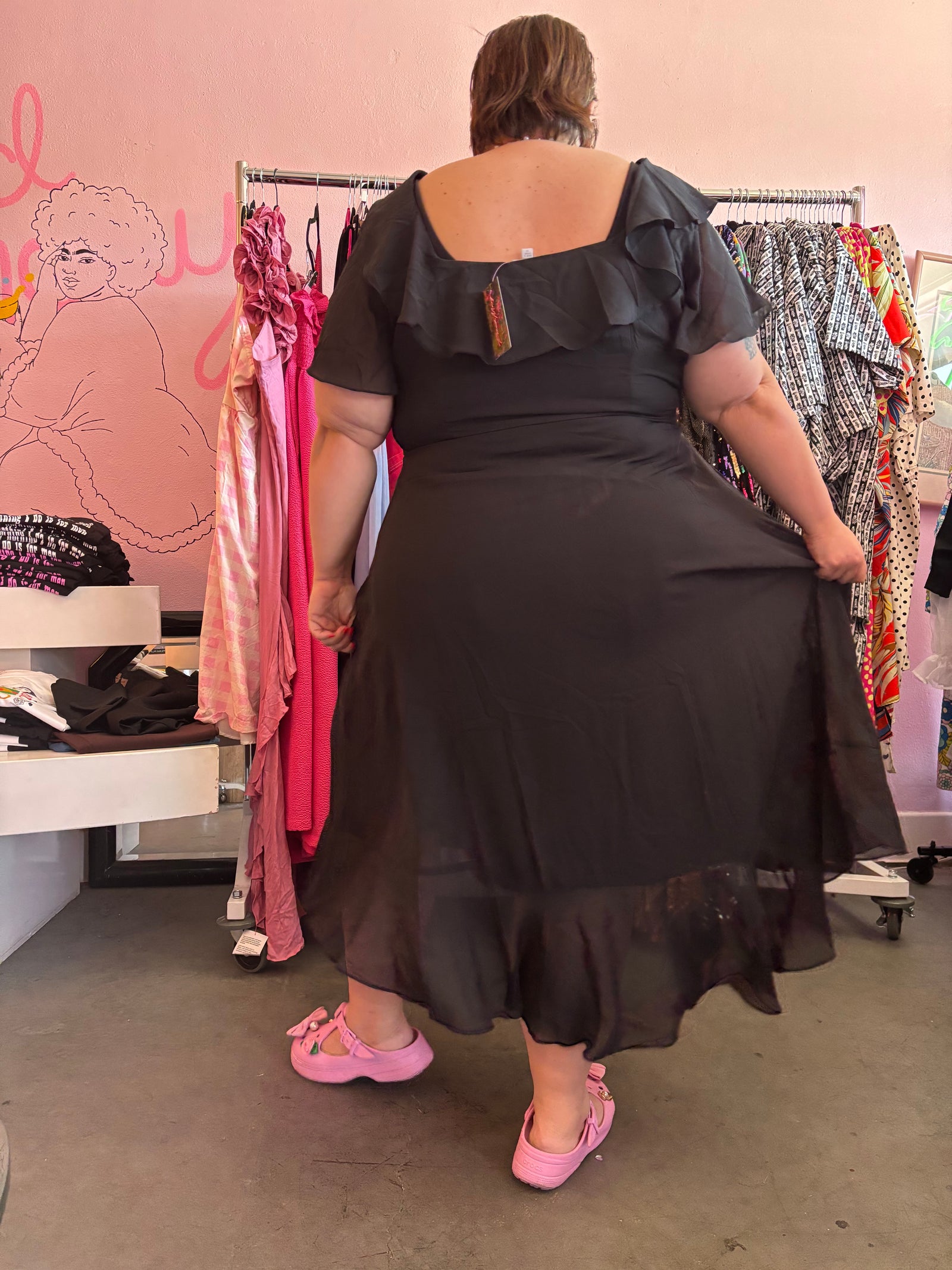 Avenue Y2K Ruffle Dress - Size 24/26 3X/4X