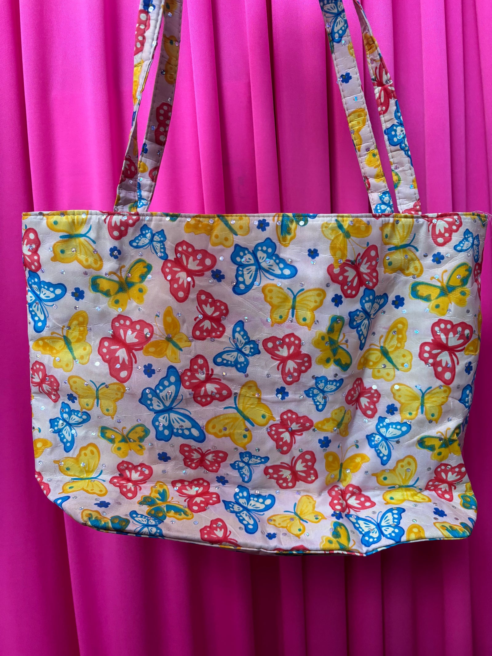 Y2K Nylon Butterfly Tote