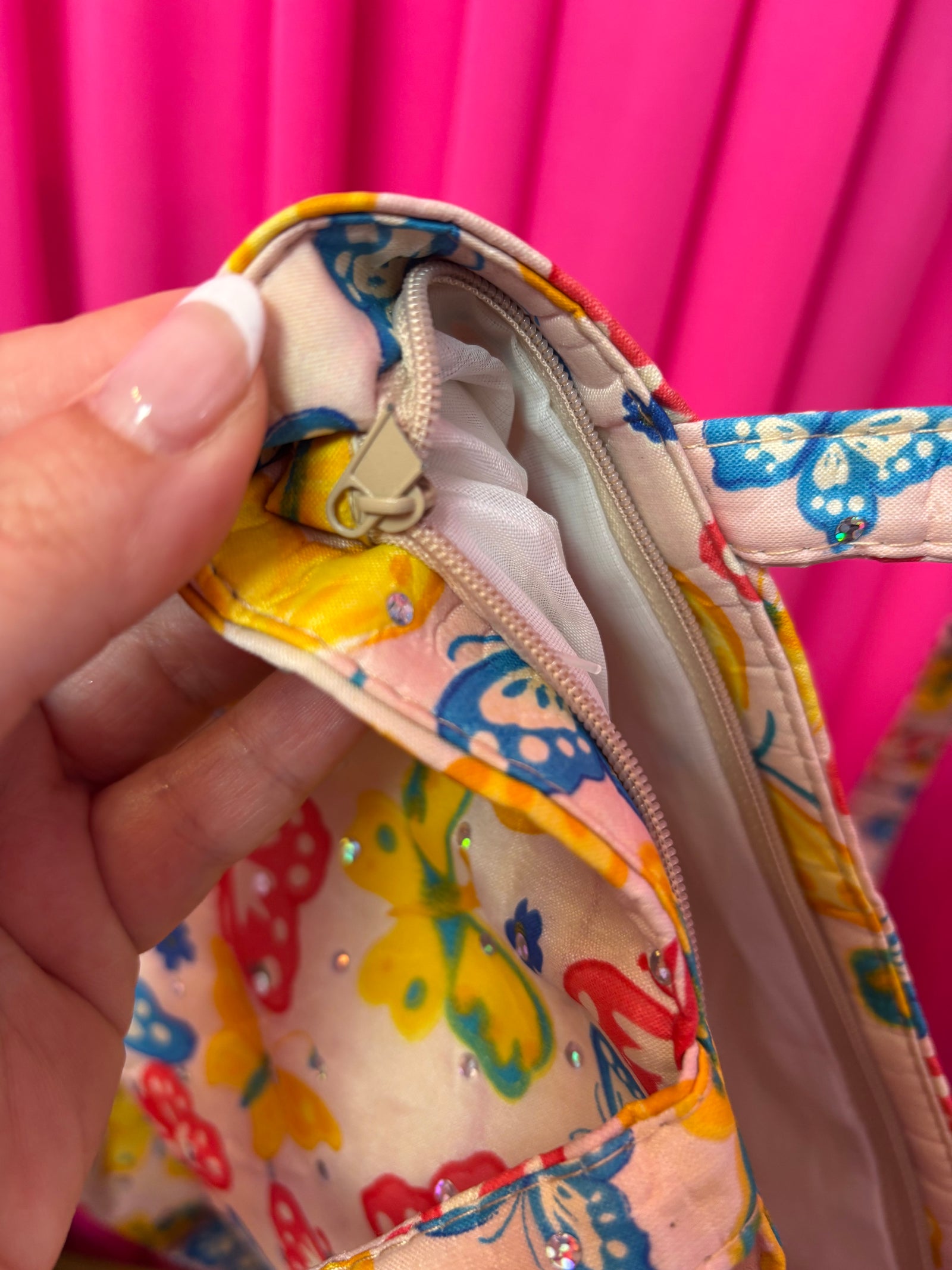 Y2K Nylon Butterfly Tote