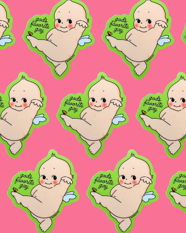 God's Favorite Gay Sticker