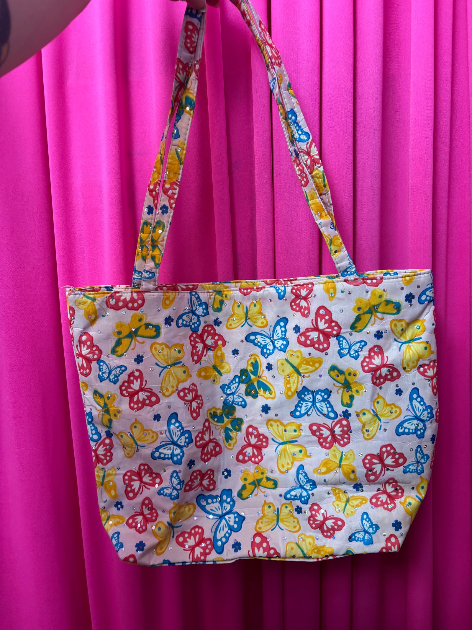 Y2K Nylon Butterfly Tote