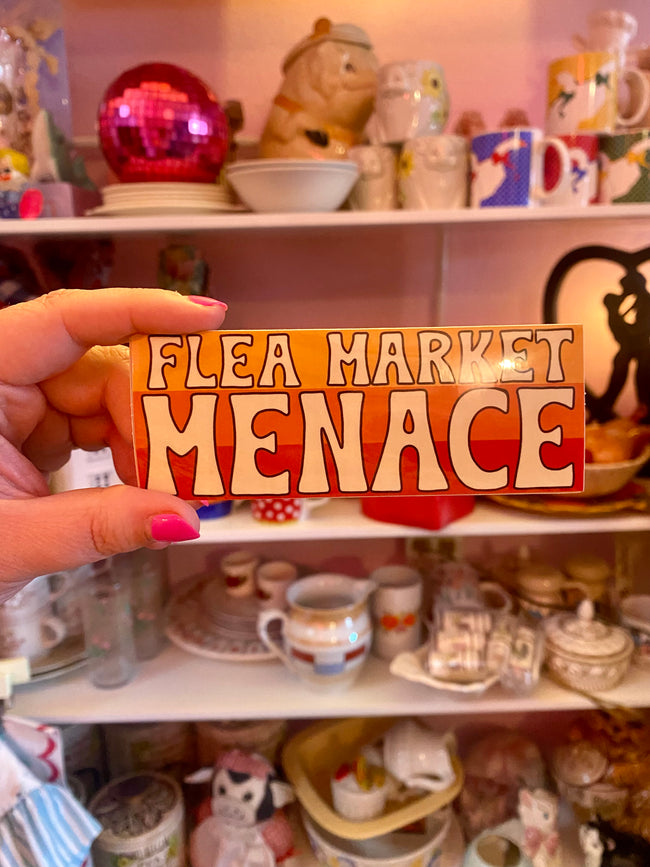 Flea Market Menace Sticker