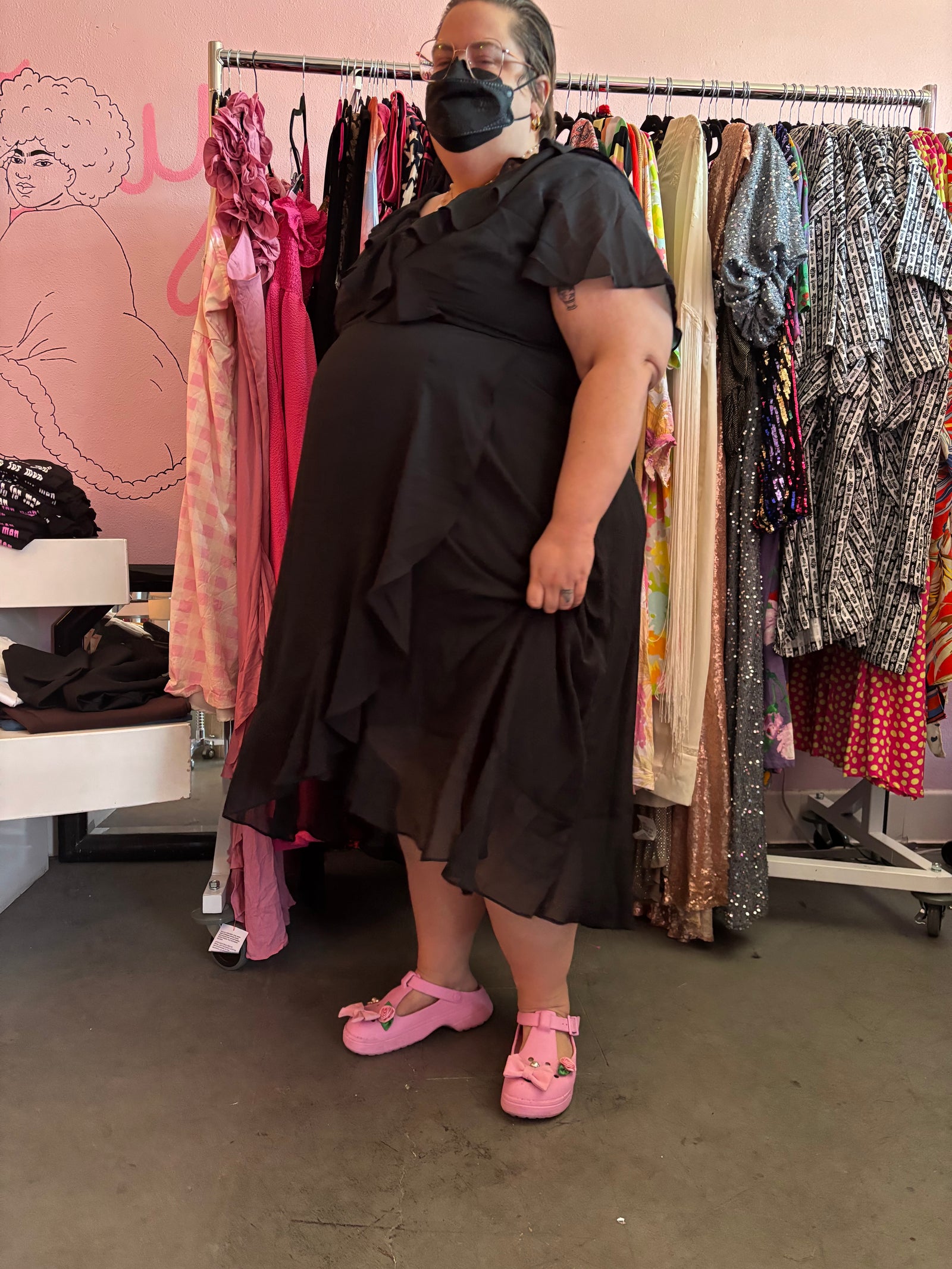 Avenue Y2K Ruffle Dress - Size 24/26 3X/4X