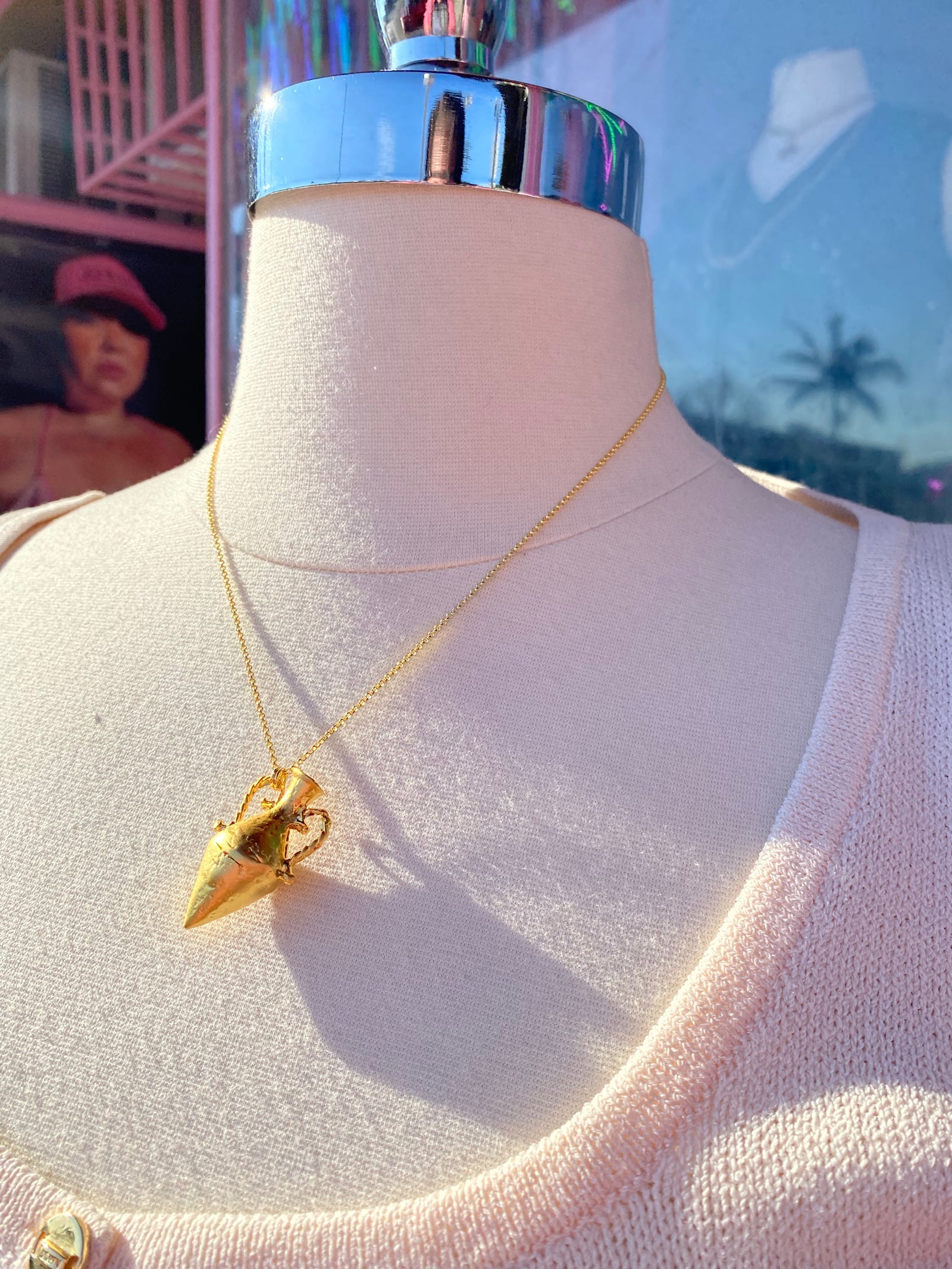 Gold Amphora Necklace