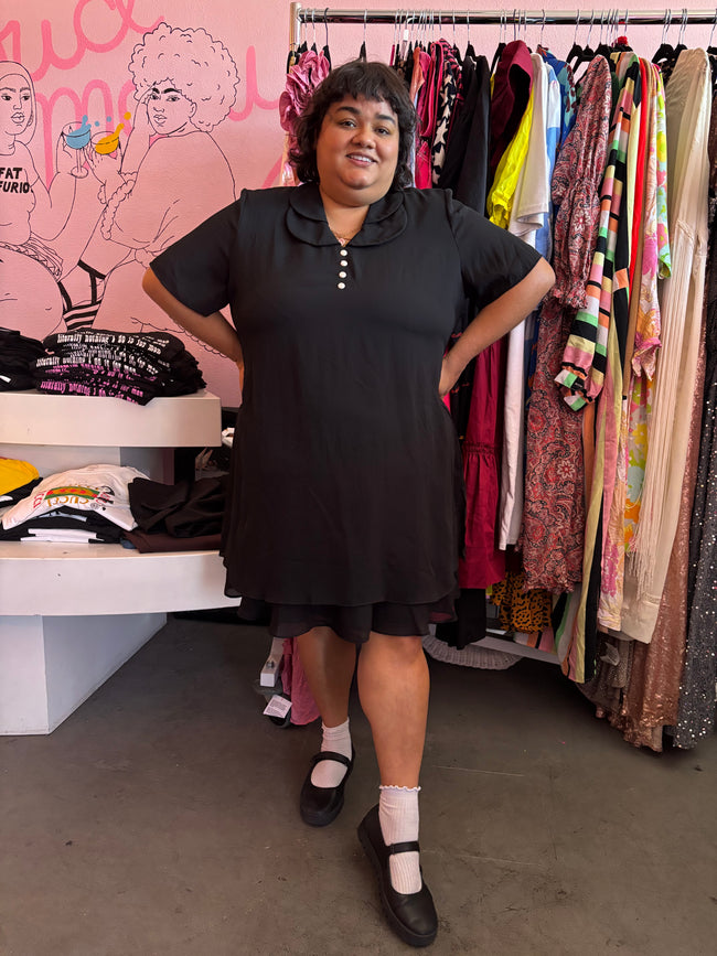 More Jazz Brand Vintage Black Tea Dress