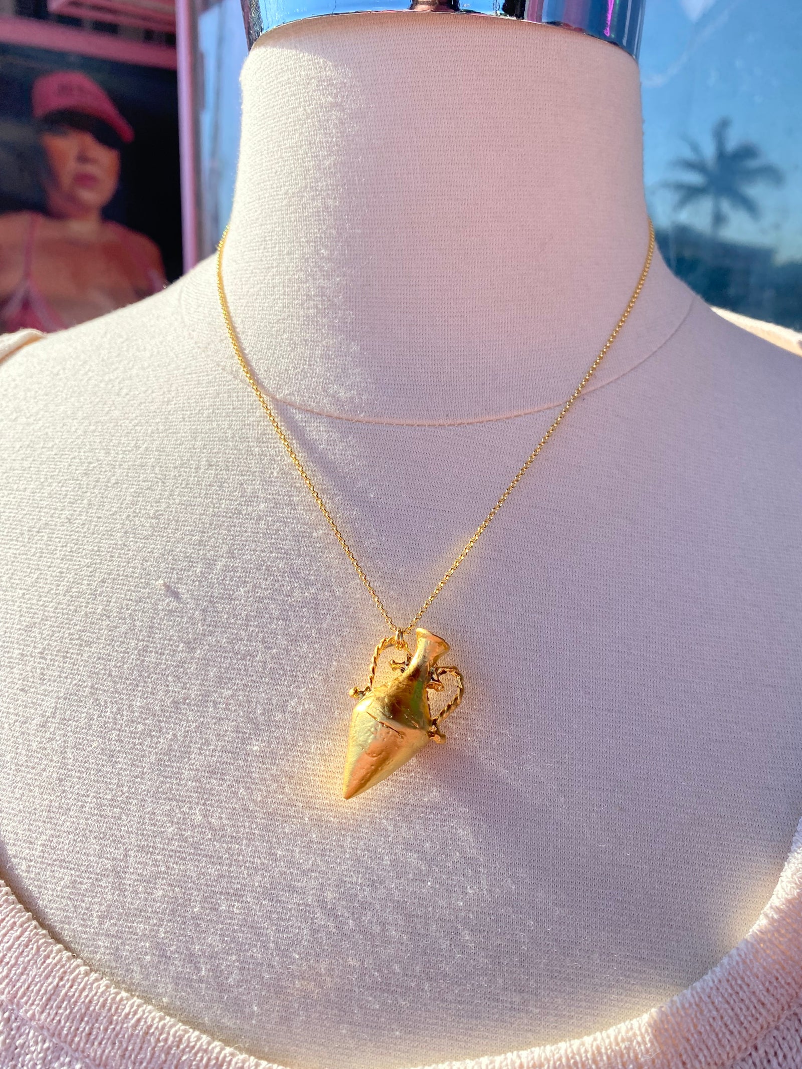 Gold Amphora Necklace