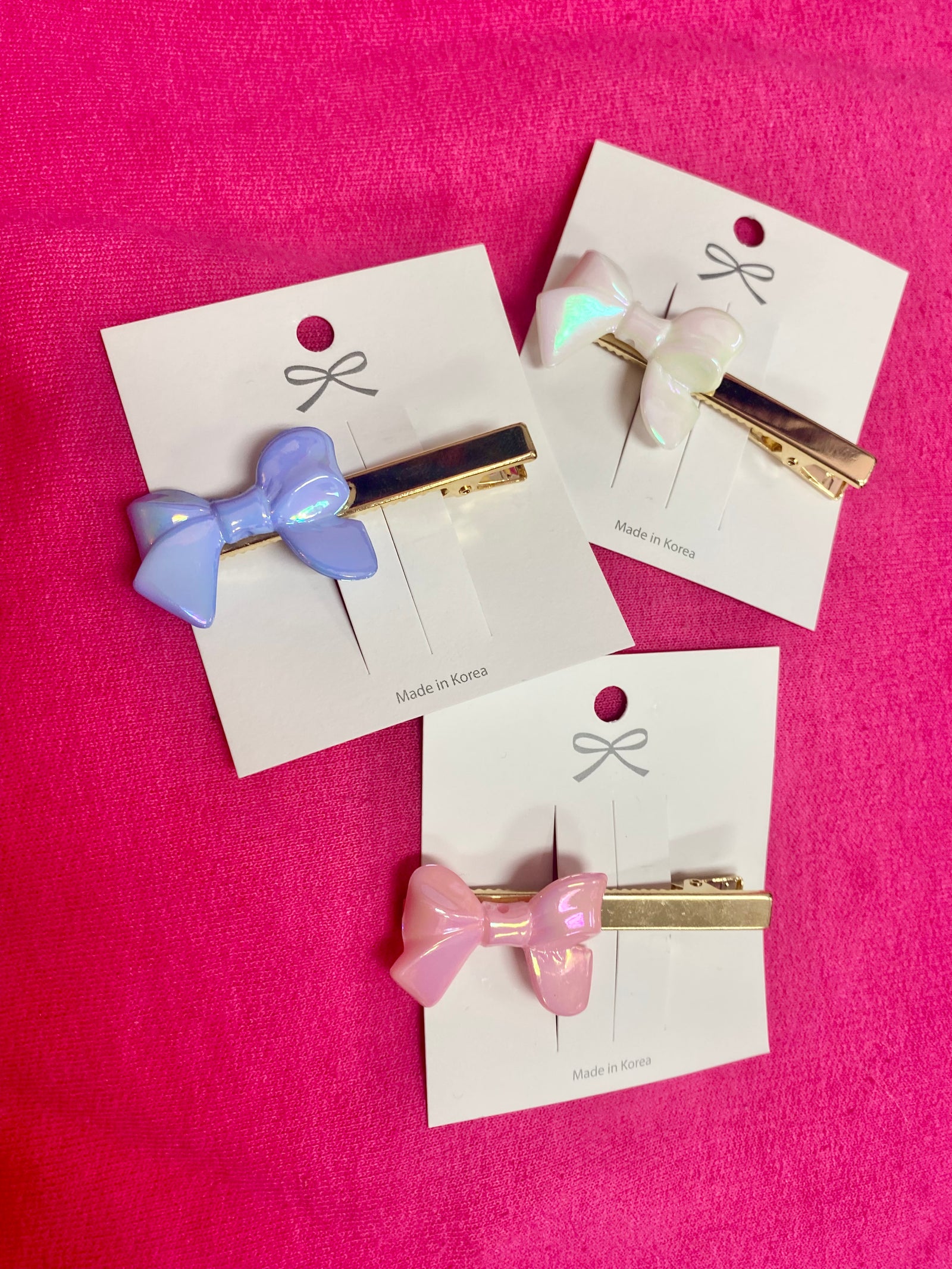 Plastic Bow Clip-in Barrette