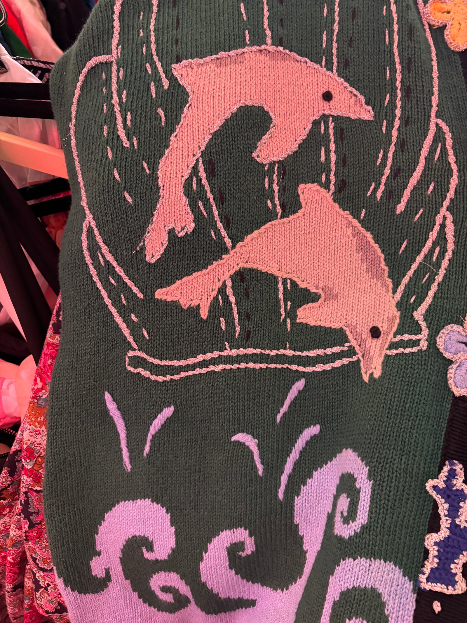 90’s Dolphin Cardigan - 1X (loose fit)