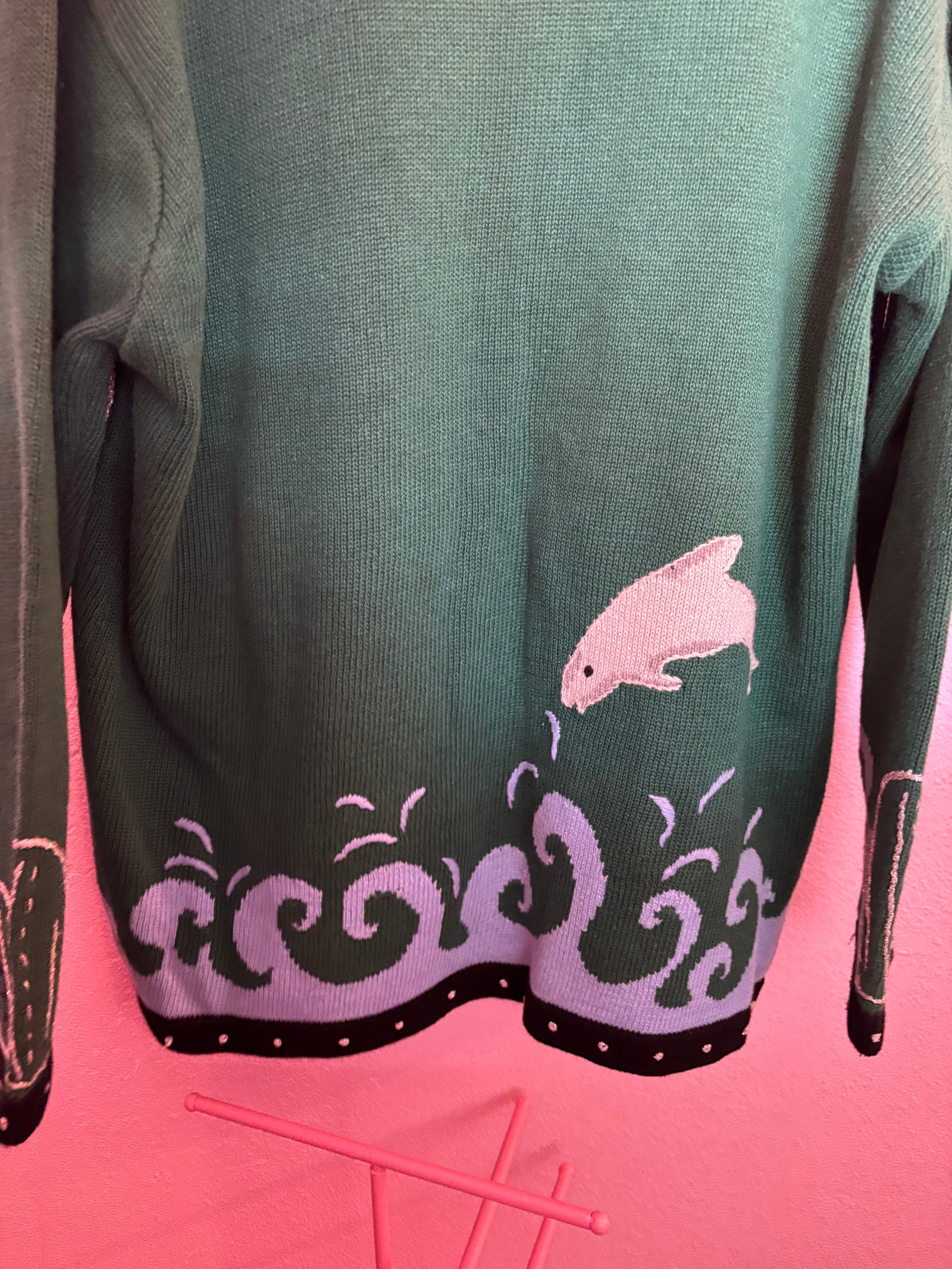 90’s Dolphin Cardigan - 1X (loose fit)