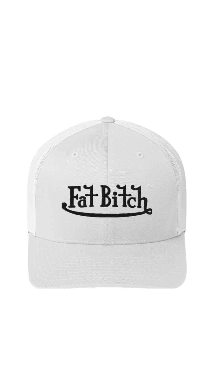 Fat B*tch Trucker Cap in Black Embroidery