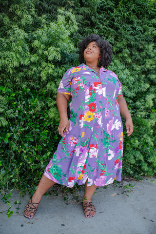 Carmella Ruched Dress (1X - 3X)