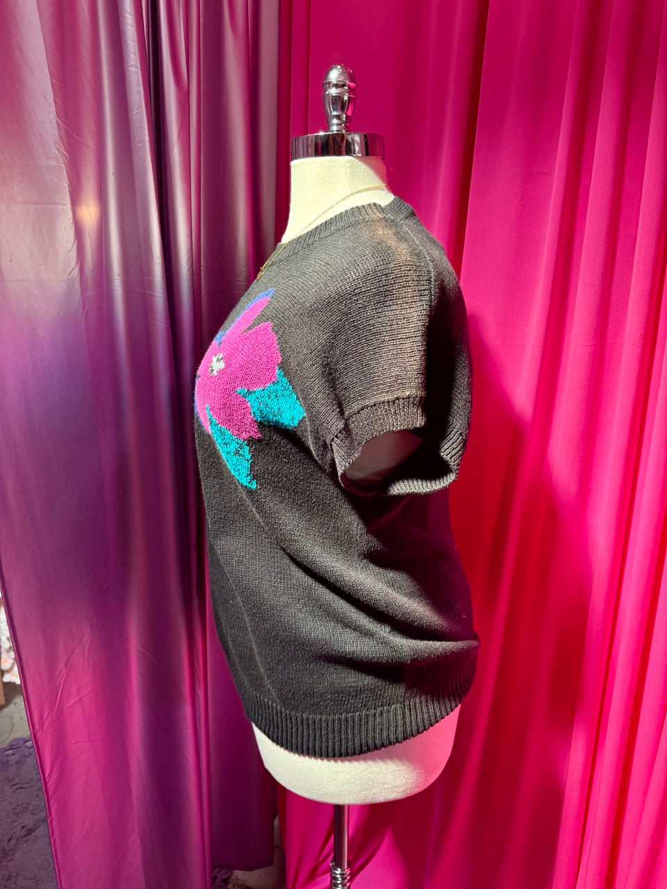 Abstract Flowers Sweater Vest