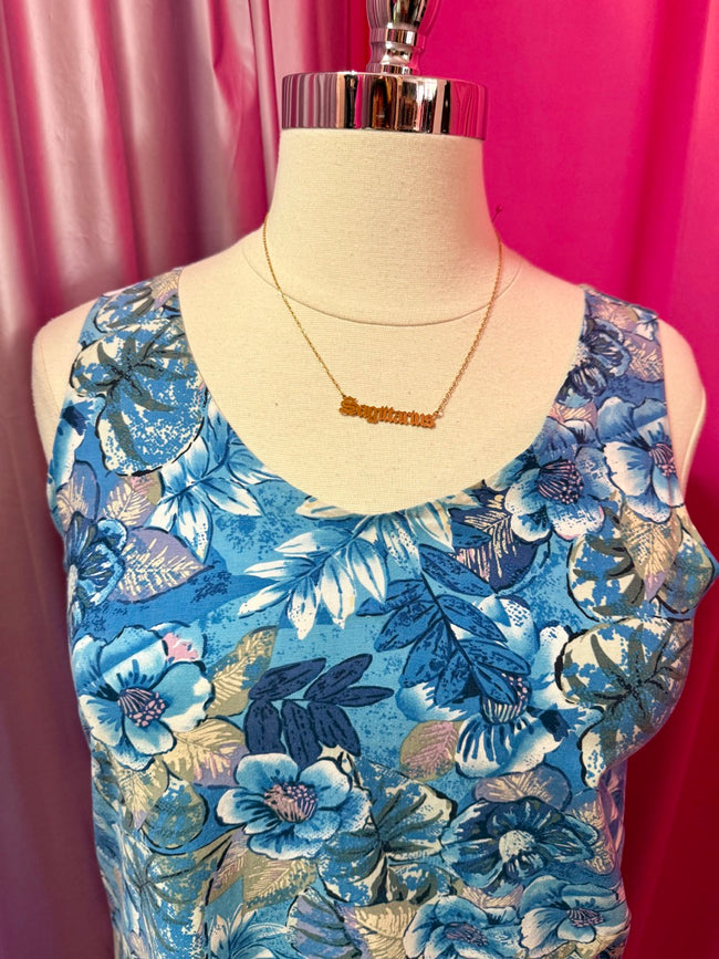 Floaty Florals Cotton Ruffle Dress - Size 16 1X