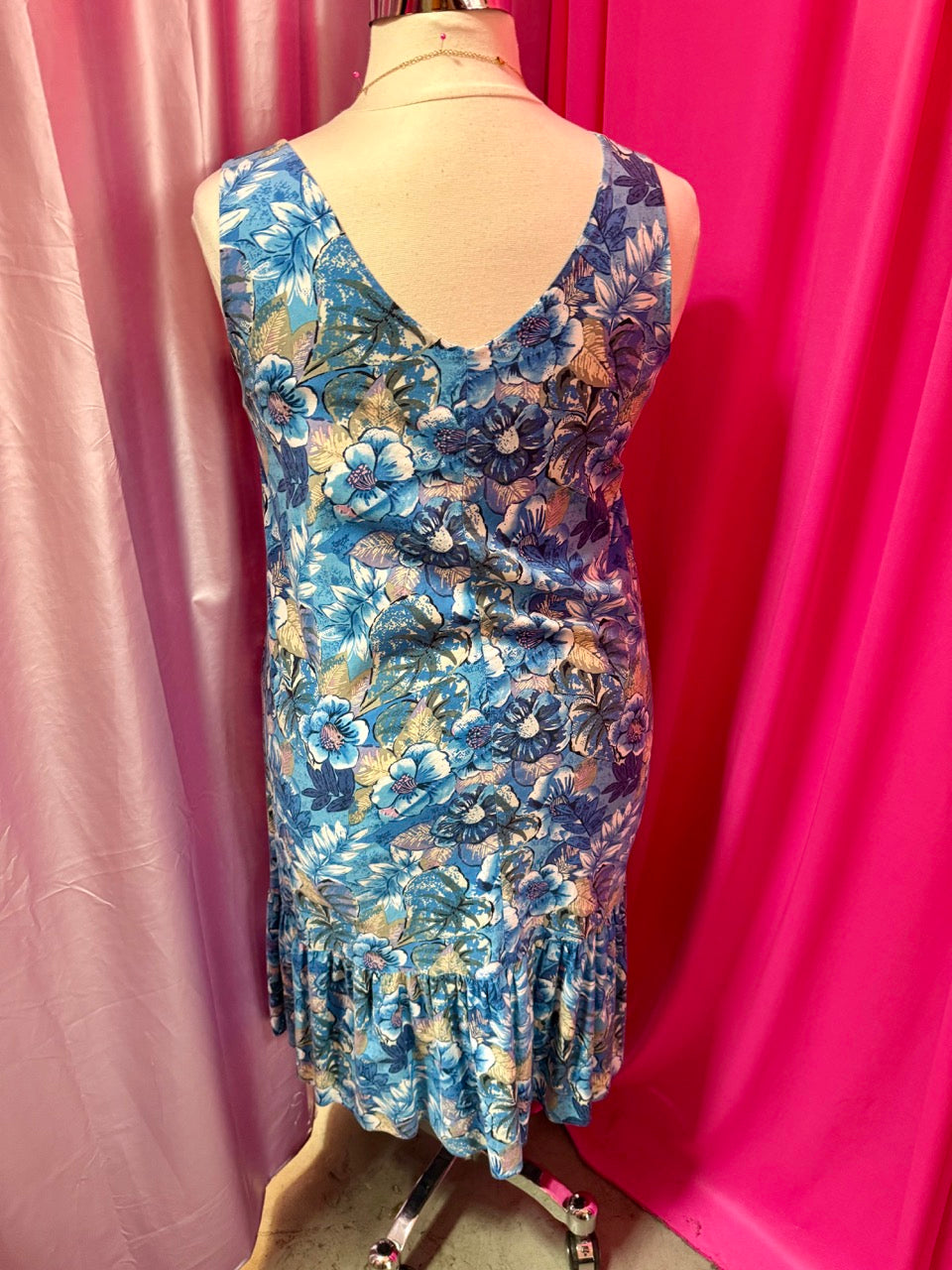 Floaty Florals Cotton Ruffle Dress - Size 16 1X