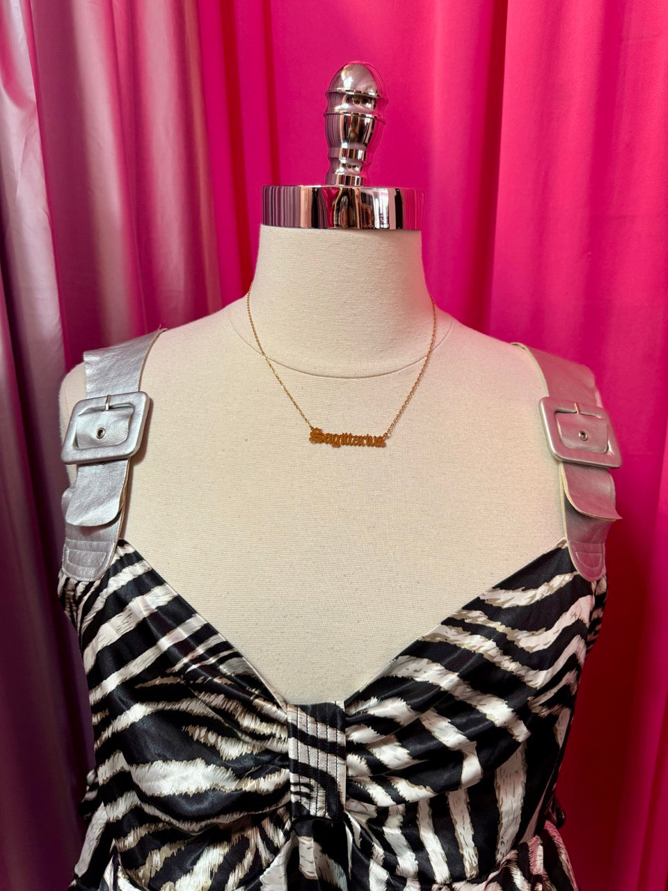 Y2K Zebra Baby Doll Top