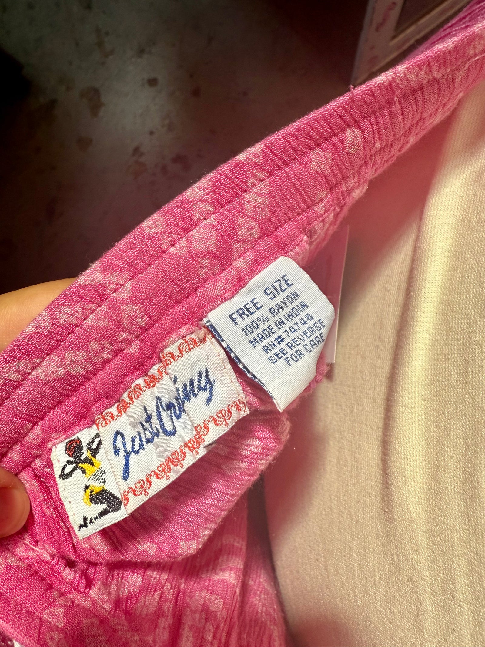 Pink Summer Floaty Midi Skirt