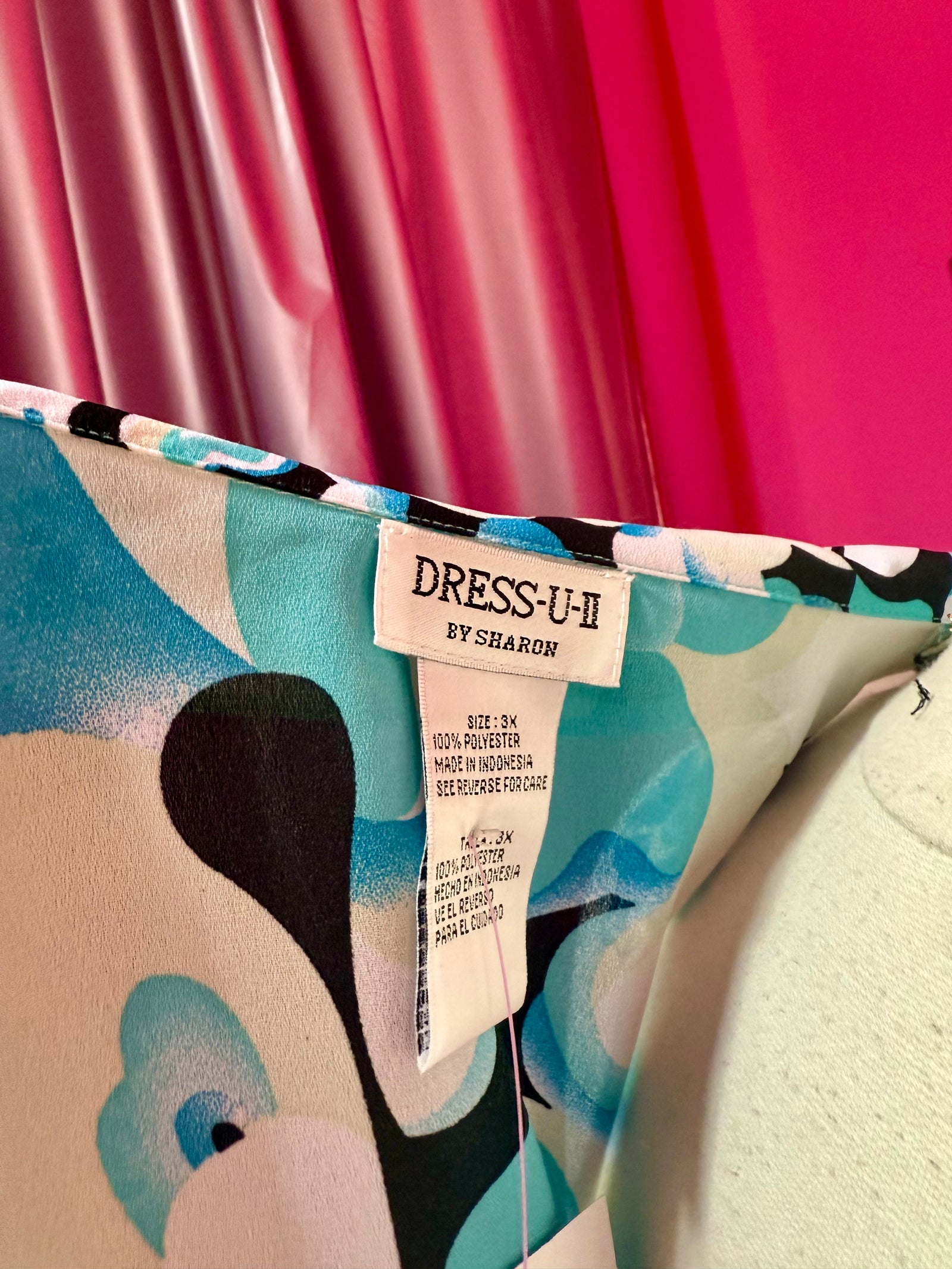 90s Pop Floral Asymmetrical Two Piece - Size 3X