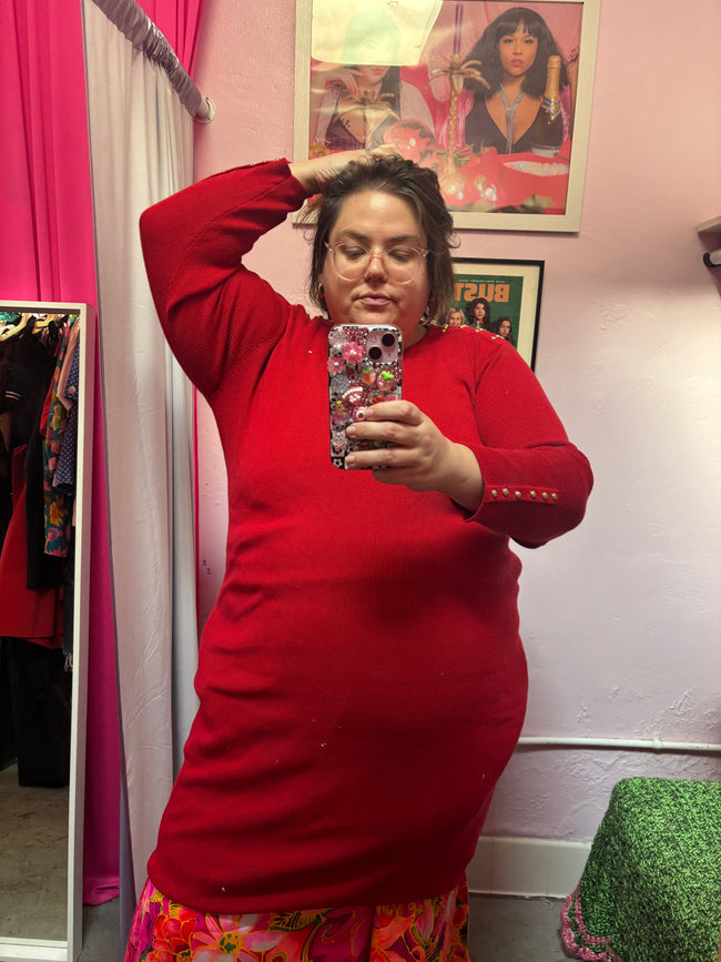 1980's Divine Sweater Dress - 2X - 4X