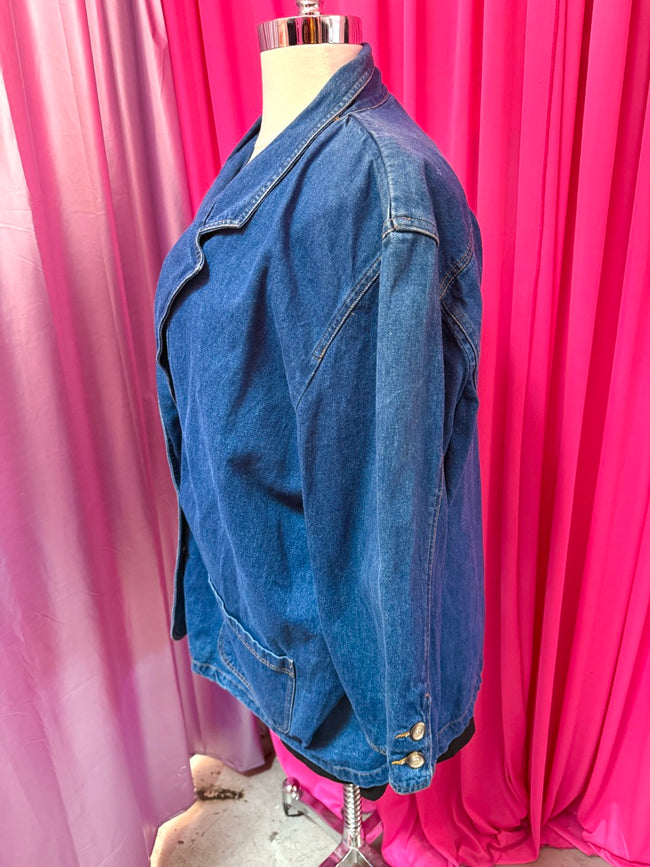 Blues Baby Denim Blazer - Size 24 3X