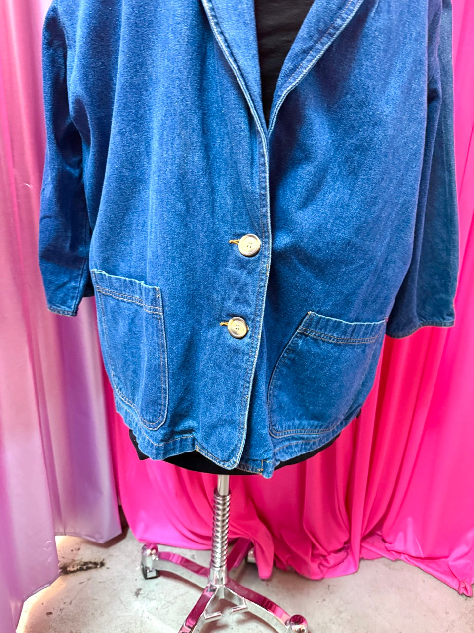 Blues Baby Denim Blazer - Size 24 3X