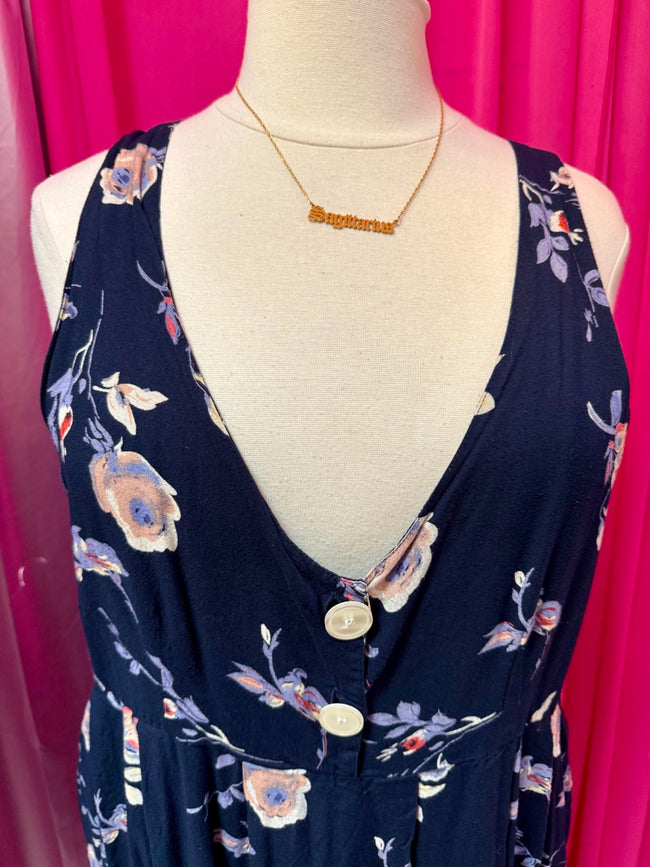 Y2K Artistic Roses Dress - Size 18 2X