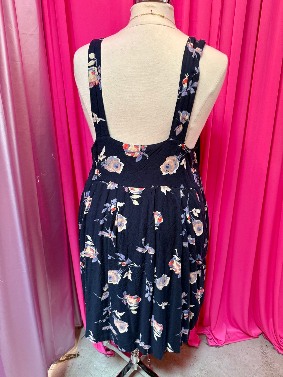 Y2K Artistic Roses Dress - Size 18 2X