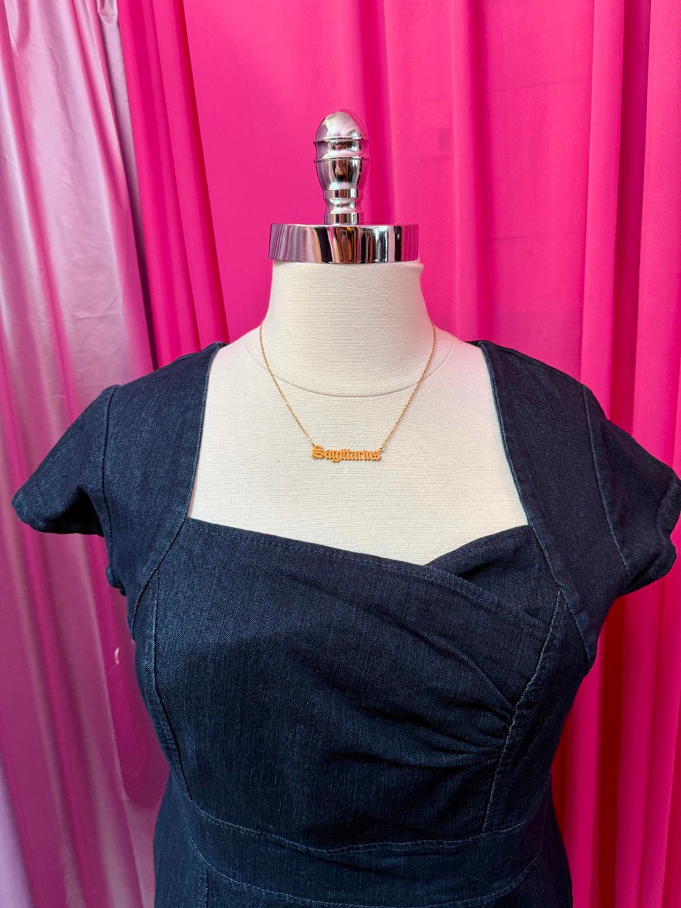 Y2K Fitted and Flirty Denim Dress