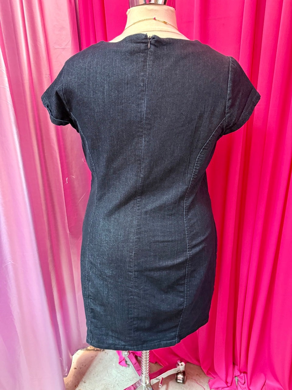 Y2K Fitted and Flirty Denim Dress