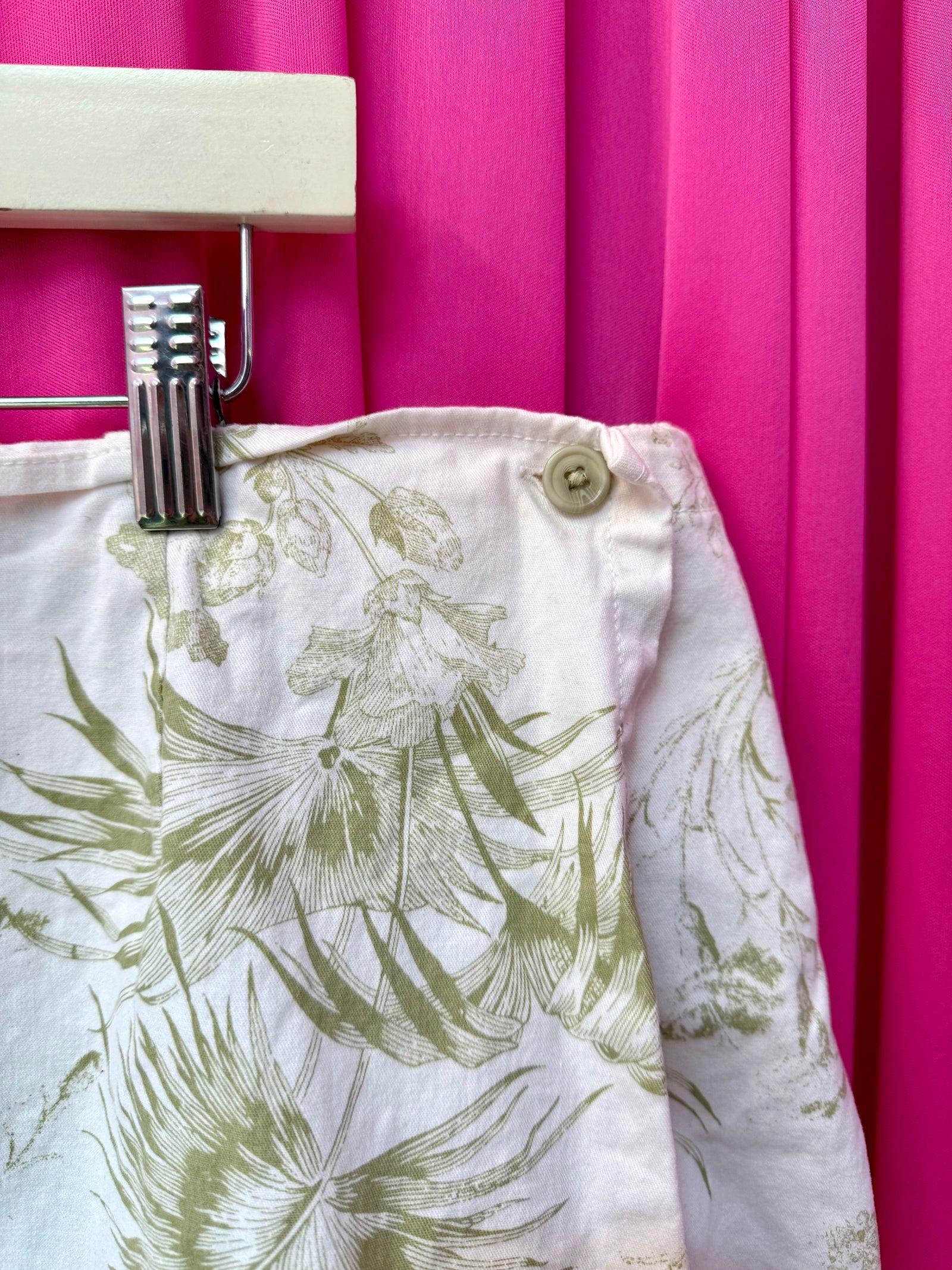 Fronds and Flowers Cotton Skort