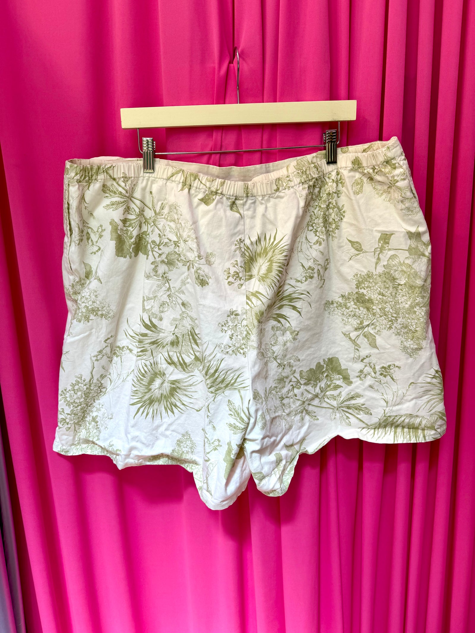 Fronds and Flowers Cotton Skort
