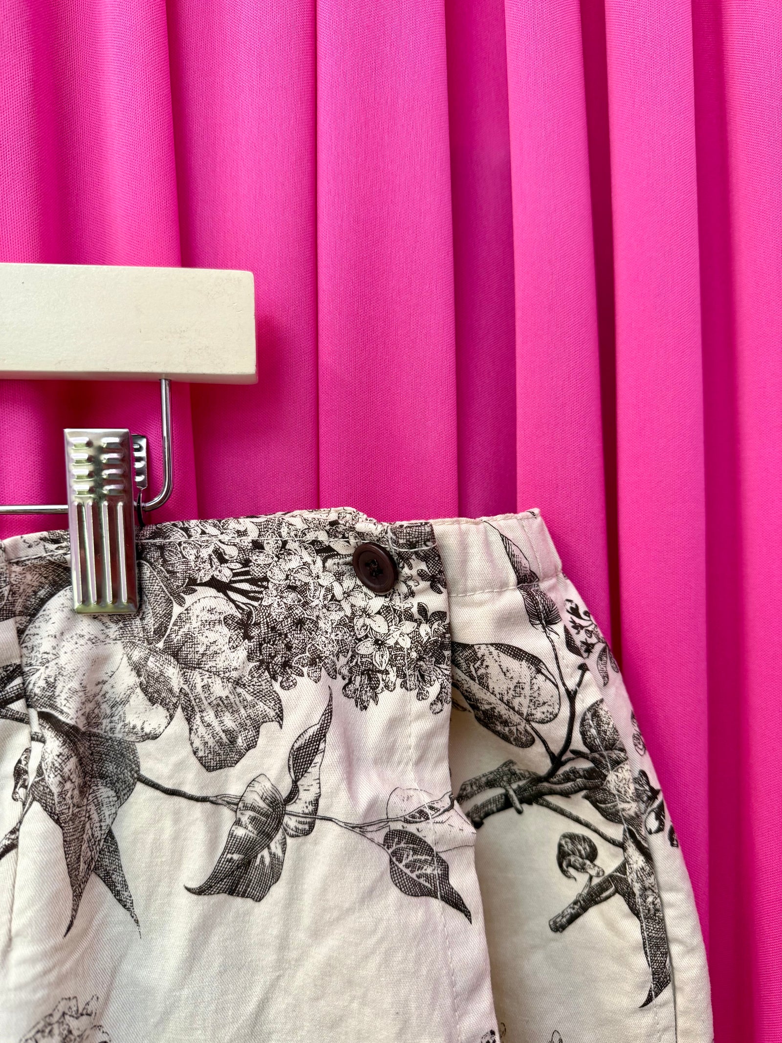 Fronds and Flowers Cotton Skort